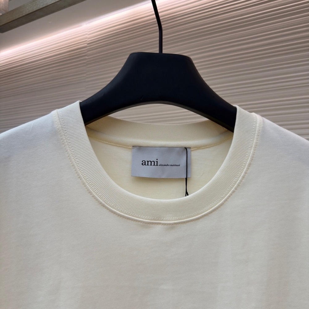 Ami Paris Letter Print Box-fit Short-sleeve - Picture 5 of 9
